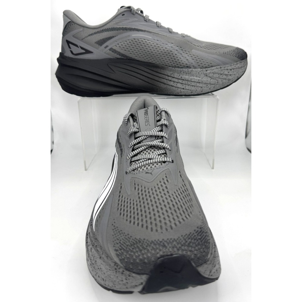 Puma Maxima Pro Speckle Men Running Shoes Gray Black Size 11.5 314255-01